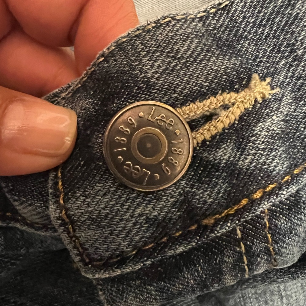 Lee Mens Jeans Size 36/32 Blue Denim Cotton Straight Leg In Perfect Uses Cond - Picture 3 of 8